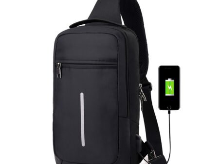 Anti-theft USB charging chest bag with you