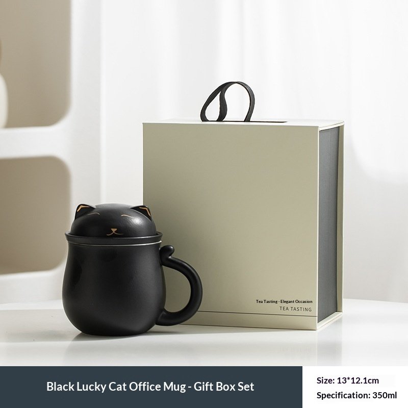 Ceramic Tea Infuser Cup With Separate Tea And Water Compartments - Image 8