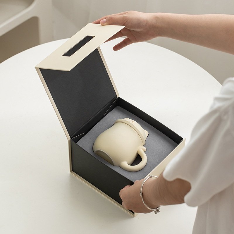 Ceramic Tea Infuser Cup With Separate Tea And Water Compartments - Image 10