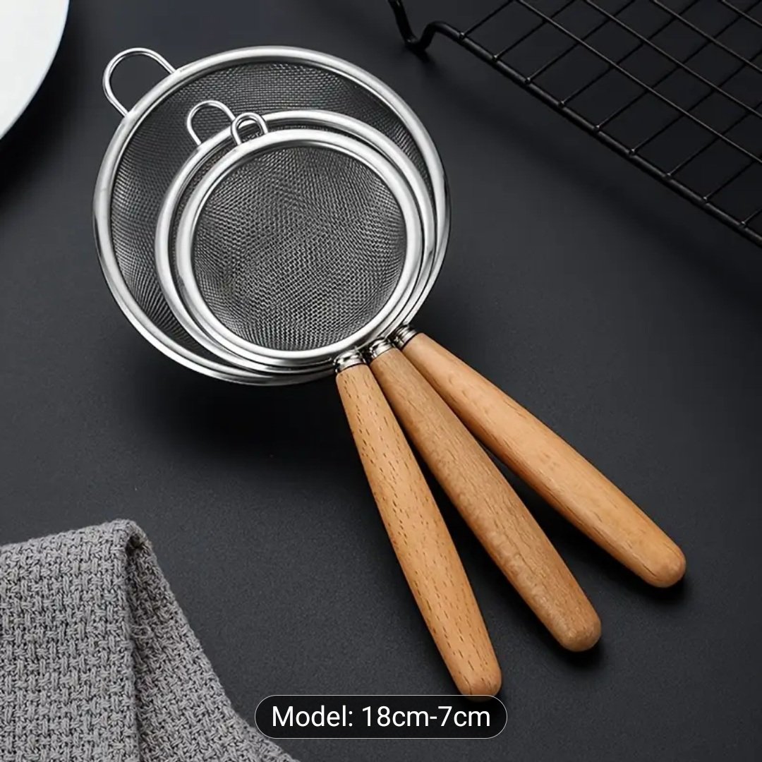 Premium Stainless Steel Fine-Mesh Strainer Set - Image 2