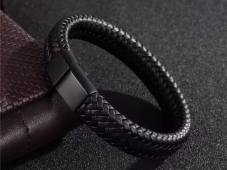 Mens leather bracelet high quality